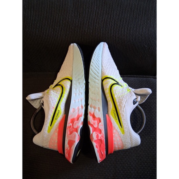 Nike Womens React Infinity Run FK 3 DX3351-100 White Running Shoes Sneakers 9 - Picture 6 of 8